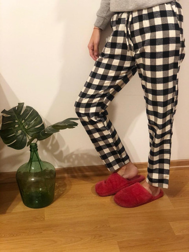Pantalón Algodón Pijama Comodo Cuadrille Cuadros Escoces