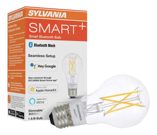 Sylvania Smart+ Bombilla Led A19 De Filamento Transparente