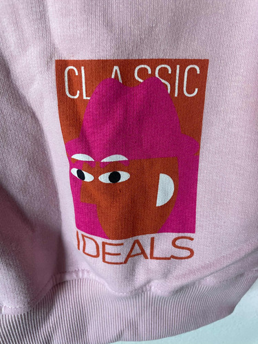 Zara Buzo Nuevo Rosa Talle M Corte Regular Hoodie