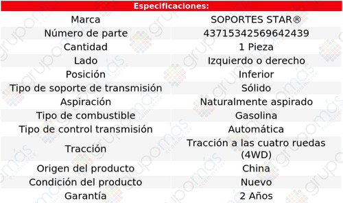 Sop Transmisión Inf S Star K15 Suburban L6 4.1l 77 A 78