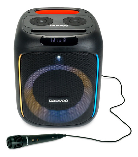 Caixa De Som Bluetooth Powerbox400 Daewoo 90w Com Microfone Cor Preto 110v/220v