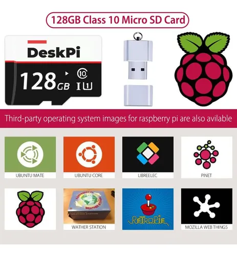 Geeekpi Raspberry Pi 4 8gb Starter Kit - 128gb Edition, R...