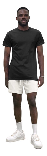 Camisa Básica Masculina Algodão Blusa Premium Lisa Slim Fit