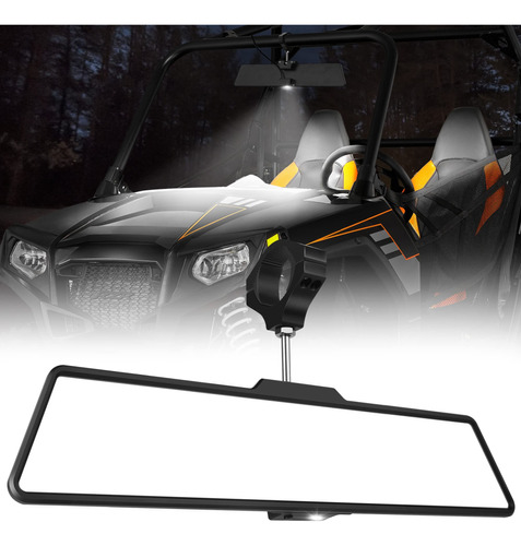 Espejo Central Utv Para Montaje Luz Interior Retrovisor Rzr