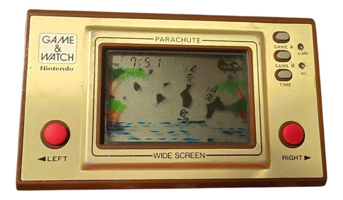 Nintendo Game Watch Parachute Bordó (Usado)
