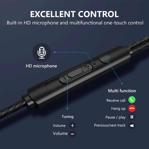 Articulares Con Cable De 3.5 Mm, Con Micrófono