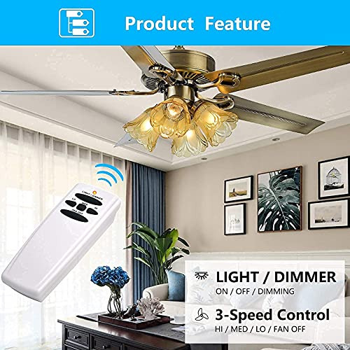 Kit Fan28r/fan-hd Y Paquetes De Control Remoto Fan-hd, Techo