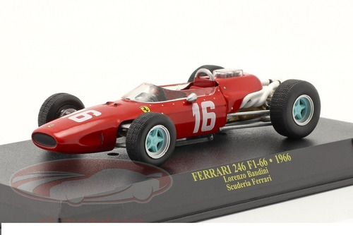 Ferrari 246 F1 # 16 Lorenzo Bandini 2do Gp Monaco 1966 1/43