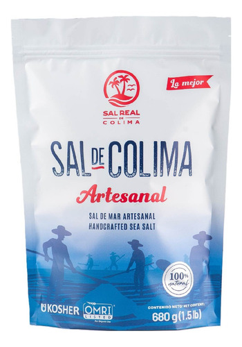 Sal De Mar Artesanal Sal Real De Colima Ziploc 1.5 Lb