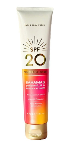 Bahamas  Sunscreen Lotion Spf 20 Bath And Body Works 