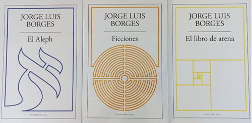 3 Libros Aleph + Ficciones + De Arena Borges - Sudamericana