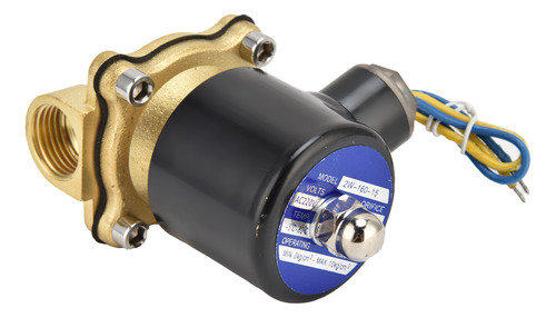Válvula Solenoide Normalmente Cerrada 2w16015 G1/2 En Latón
