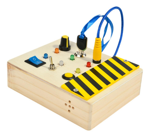 Tablero Ocupado Montessori Con Luz De Interruptor De