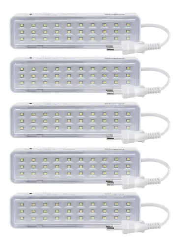 comprar Kit 5 Luminária De Emergência Autônoma Lea 30 Intelbras