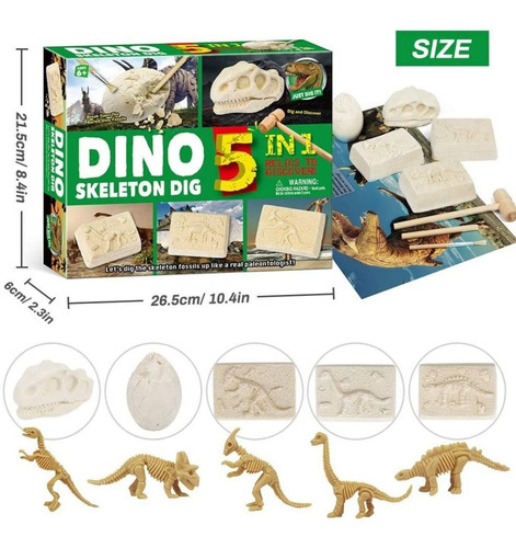 Imagen 2 de 6 de Kit De Excavacion De Dinosaurios Para Niños Juego Divertido