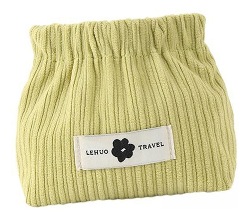 3 Mini Bolsa De Maquillaje, Monedero Sin Cremallera, Verde