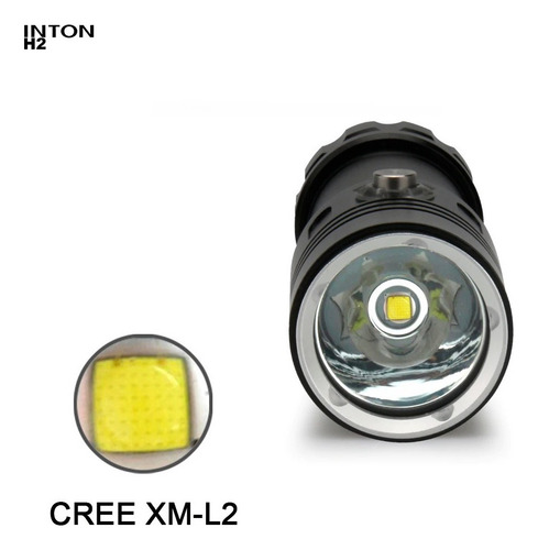 Lanterna De Mergulho Pesca Inton H2 Ip68 50m Bateria Extra