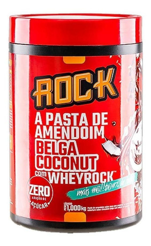 Pasta De Amendoim Com Whey Rock 1,010kg Sabores  Rock Peanut