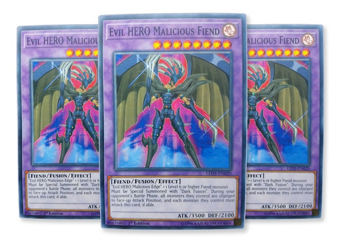 Yugi-oh! X3 Evil Hero Malicious Fiend Led5-en020 Led5-en020 