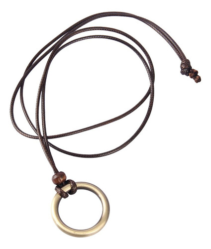2 Cuerda De Cera Cadena De Metal Collar Colgante Cadena De