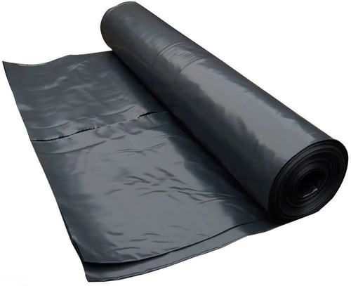 Polietileno Negro Nylon 6x200 Micrones 10mts Obras 60 Mts2