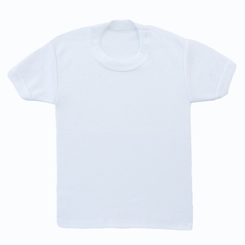 Imagen 1 de 3 de Camiseta Cuello Redondo Niño Premium 100% Algodón 3 Piezas 