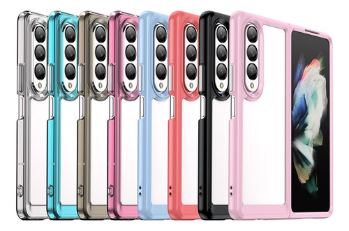 Para Funda Acrílica+tpu Colorida Para Samsung Galaxy Z