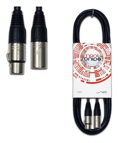 Cable Micrófono Canon 6 Metros Xlr Neutrik Pro Balanceado - Montasonido