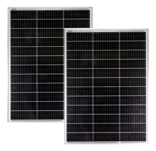 Pack X 2 Panel Solar 120w 12v Calidad A Monocristalino Luxen