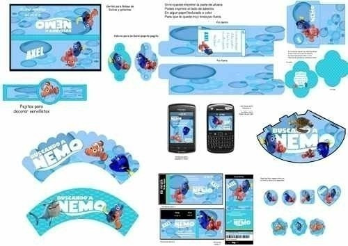 Kit Imprimible Fiesta De Buscando A Nemo