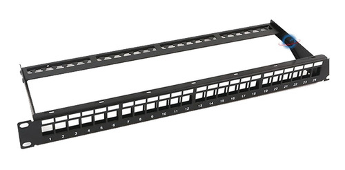 Patch Panel Modular Sin Blindaje 24 Puertos 1u Linkedpro