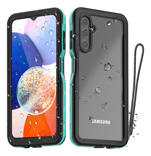 Aicase Funda Impermeable Para Samsung Galaxy A14 5g, Transp