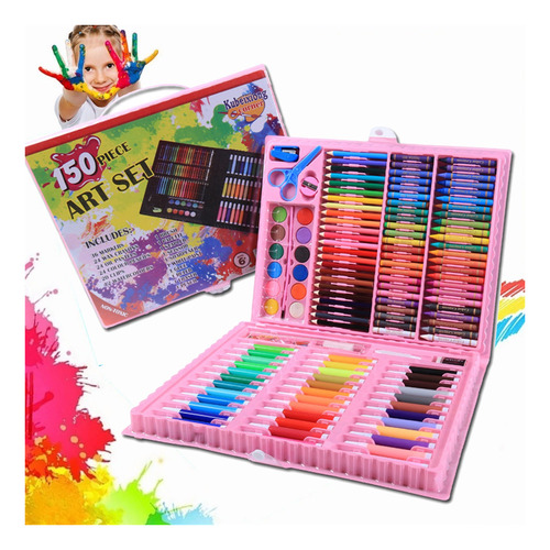 150 Kit Acuarela Lápices Niños Pintura Kit De Dibujo Crayón