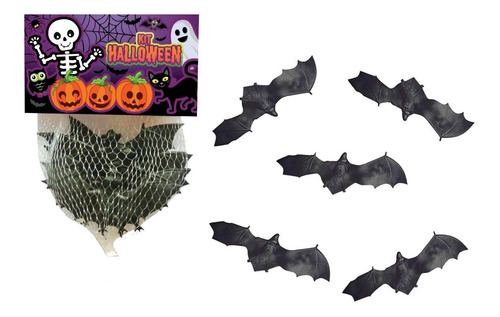 Kit Insetos De Mentira Brinquedo Morcegos Enfeite Halloween