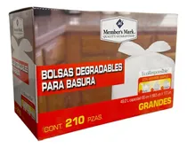 Comprar Bolsa Para Basura Member's Mark Grande 210 Pzas Color Blanco