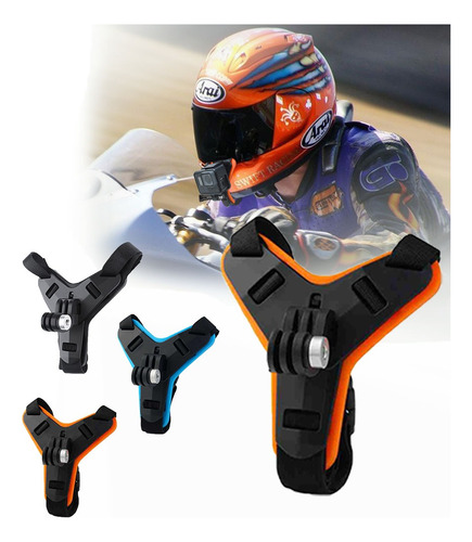 Soporte Casco Moto Para Camara De Accion Gopro Eken Varias