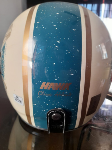Casco Abierto Hawk 721 - Ruta 40 - Usado Azul Marino Lisa M