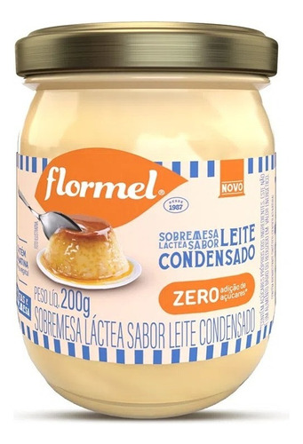 Leite Condensado Zero Açúcar Flormel Pote 200g