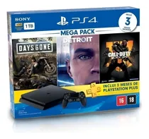 Comprar Sony PlayStation 4 Slim 1TB Hits Bundle: Days Gone\u002FDetroit: Become Human\u002FCall of Duty: Black Ops 4 color negro azabache