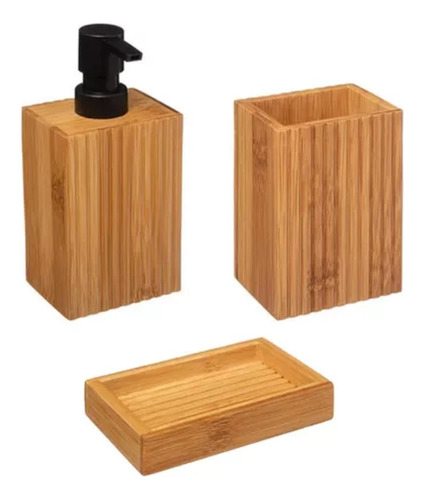 Set Accesorios Kit De Baño - Dispenser Jabonera Portacepillo