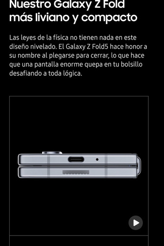 Samsung Galaxy Z Fold 5 Sin Uso (Usado)