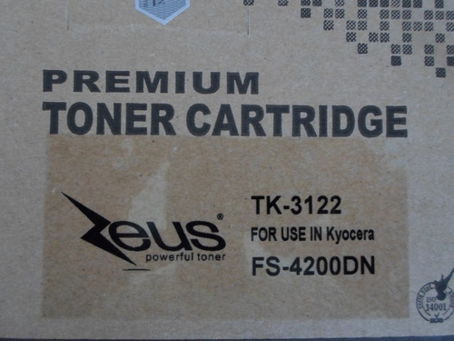 Cartucho De Toner Kyocera Tk3122 Marca Zeus