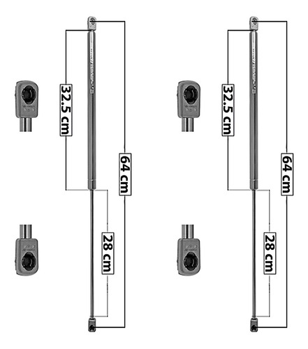 Par Amortiguadores 5ta Puerta Jeep Wrangler 97-06