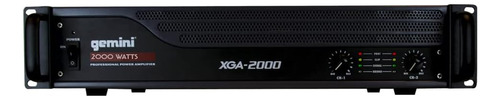 Amplificador Gemini Sound Xga-2000, Profesional , 2000w