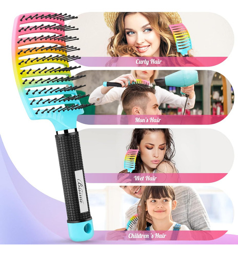 Cepillo Para El Cabello, Cepillo Curvado Para Secado Rápi...