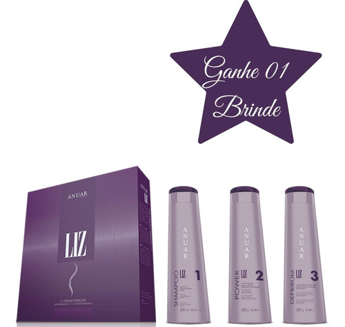 Kit Manutenção Liz 900 Ml - Anuar Cosméticos