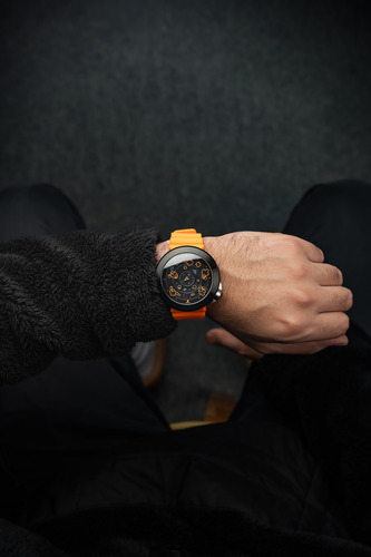 Reloj Hombre Nubeo Plasma Nb-6111-04 Edición Limitada Correa Plasma Pumpkin