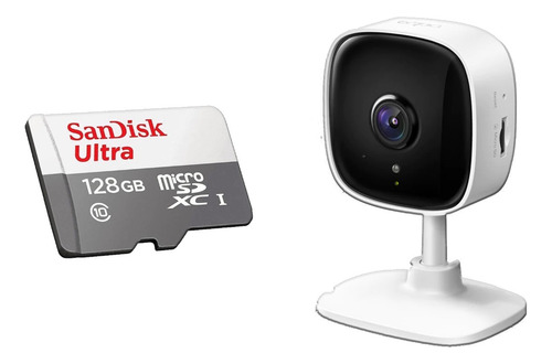 Câmera Wi-fi Ip Tp-link Tapo C110 + Cartão De Memória 128gb