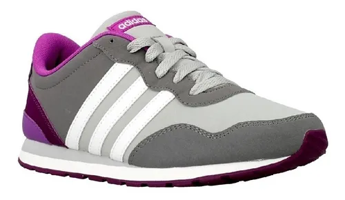 adidas Dama O Juvenil Jog Gris Morado Full