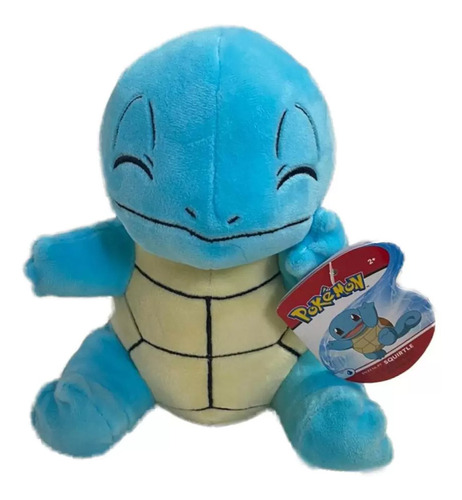Pelúcia Pokémon Boneco Squirtle 21cm Wct Sunny Brinquedos Cor Azul